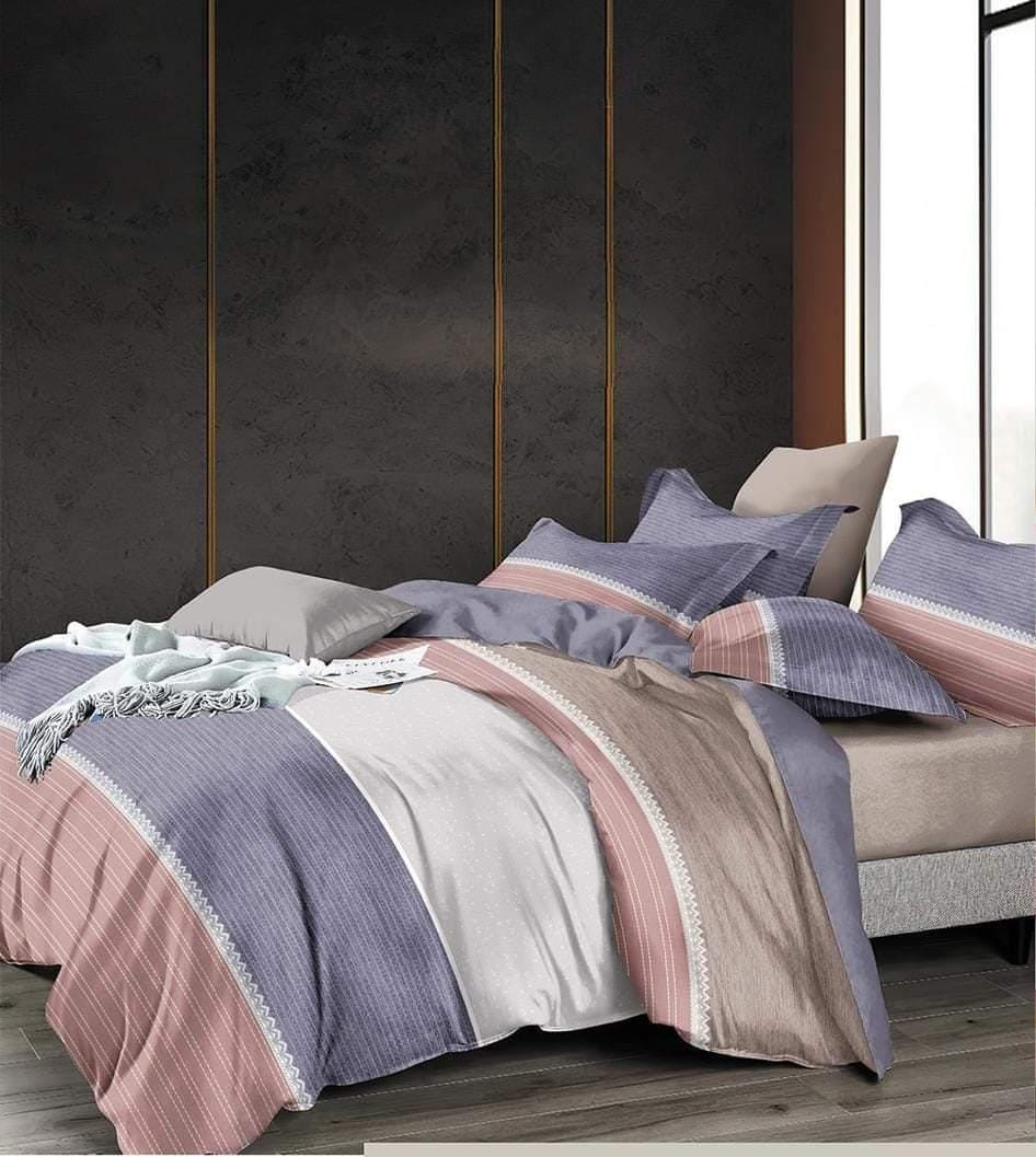 طقم ملاية سريركبير من القطن مستورد مقاوم للبقع