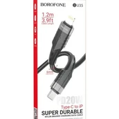 Borofone Bu35 USB-C To Lightning Data And Charging Cable Supports 20W PD Fast Charging
