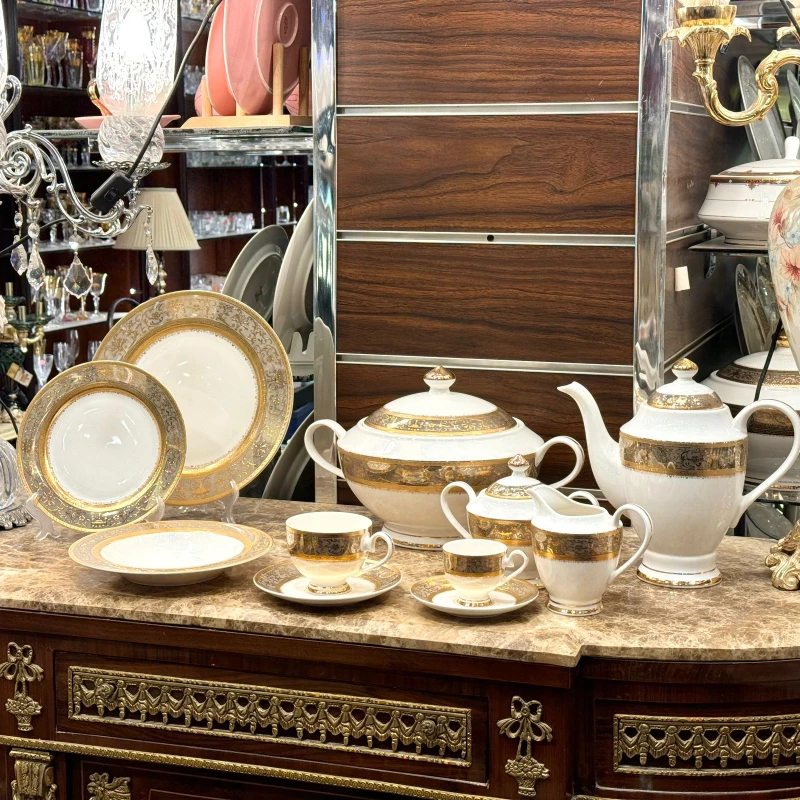 طقم سفره 60 قطعه – LS5558Silver