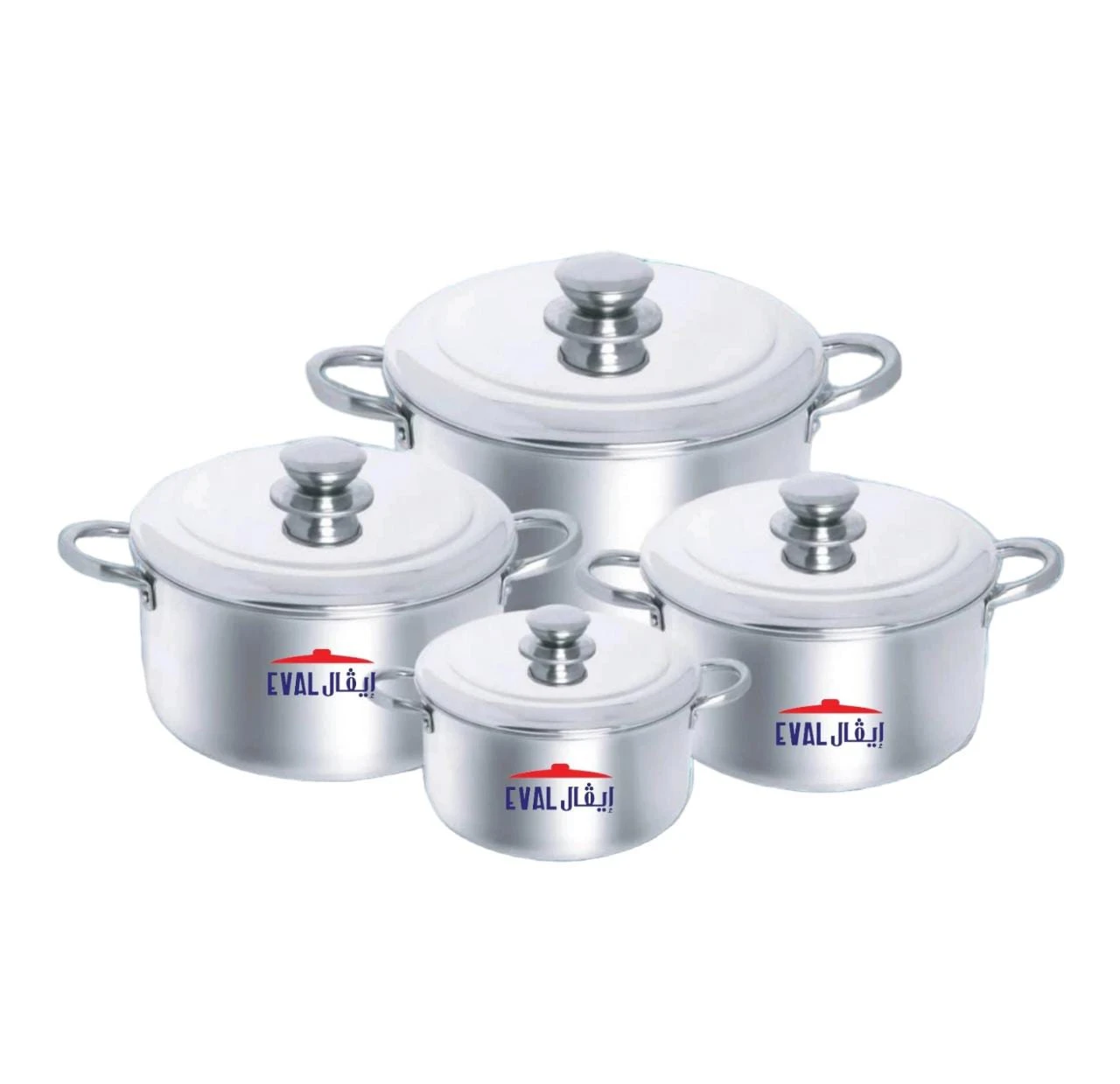 طقم حلل الومنيوم سوبر 4 ق