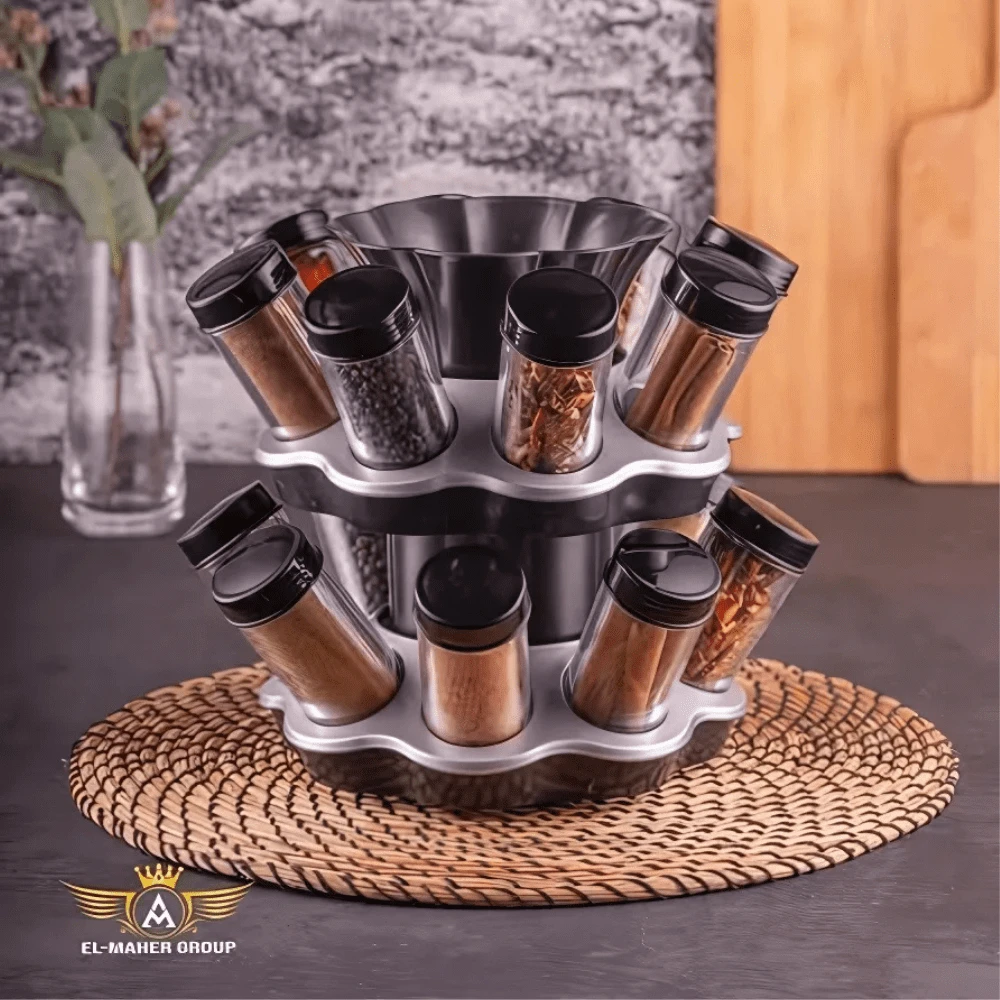 طقم توابل مروحه اكليريك دوارة 360درجه 16*1