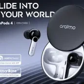 Oraimo Freepods 4 New With Insulation 4 Microphones And Special Application For Control Black