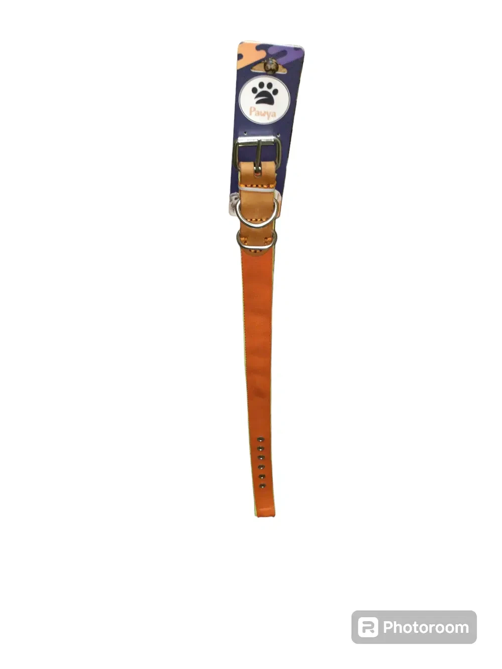 Orange padded collar, size large for dogs