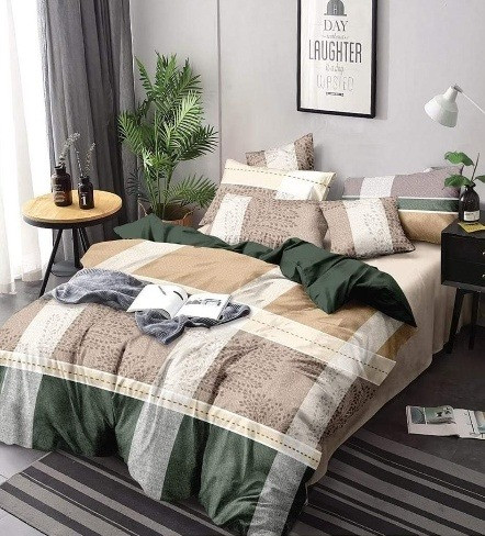 طقم سرير كبير المجد قطن تركي,نمط مزين ,متعدد الالوان