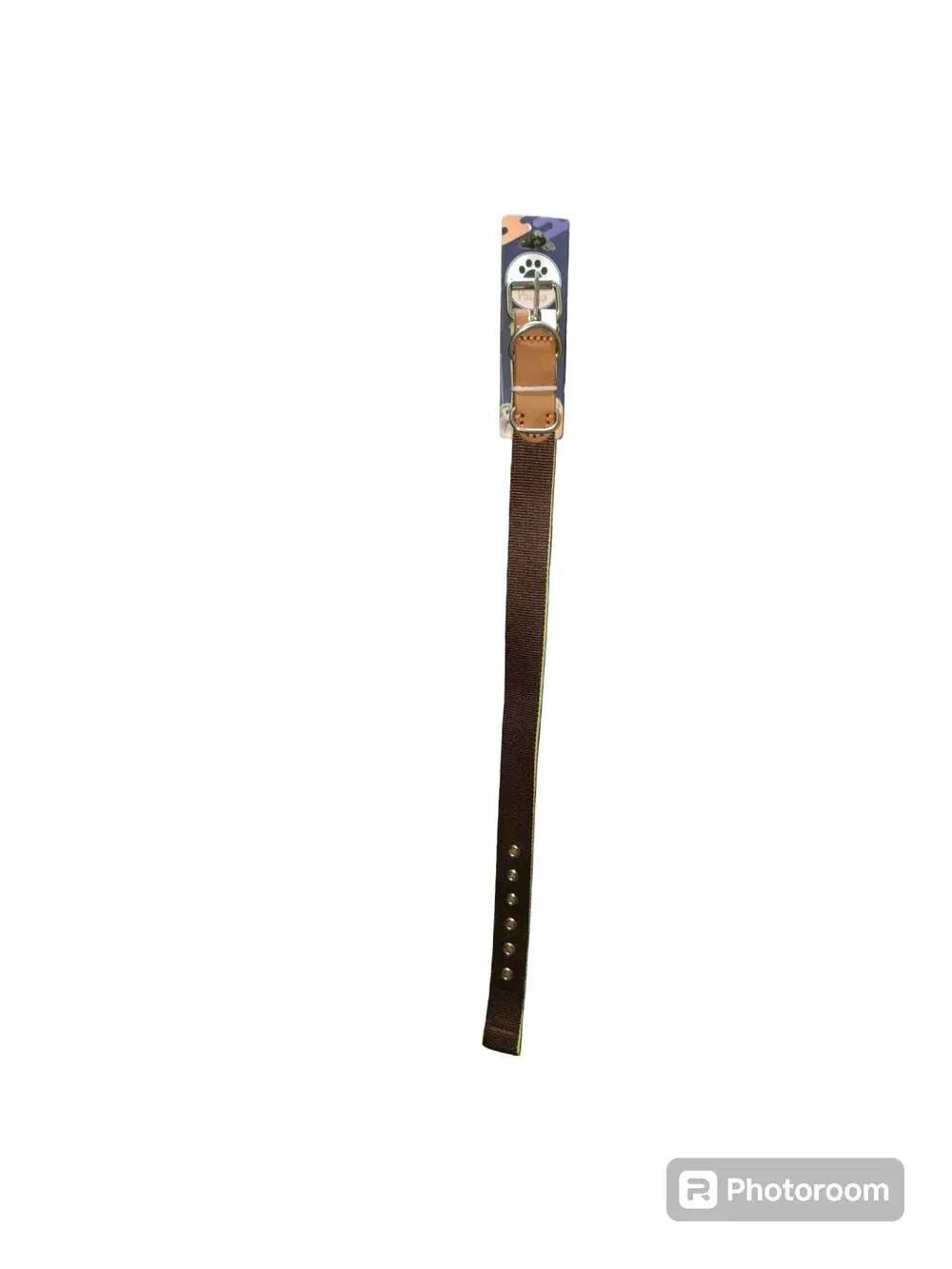 Brown padded collar, size large for dogs