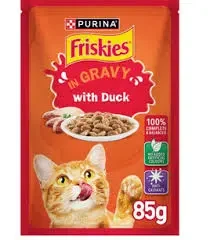 Friskies Adult Cat With Duck 85gm