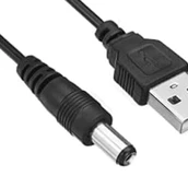 كابل طاقة من باور بانك للراوتر والرسيفر . في حال قطع الكهرباء