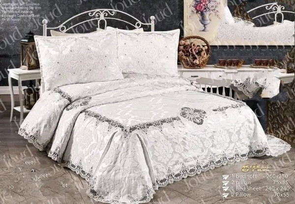 طقم كوفرته سرير6 قطع مقاس 260/250