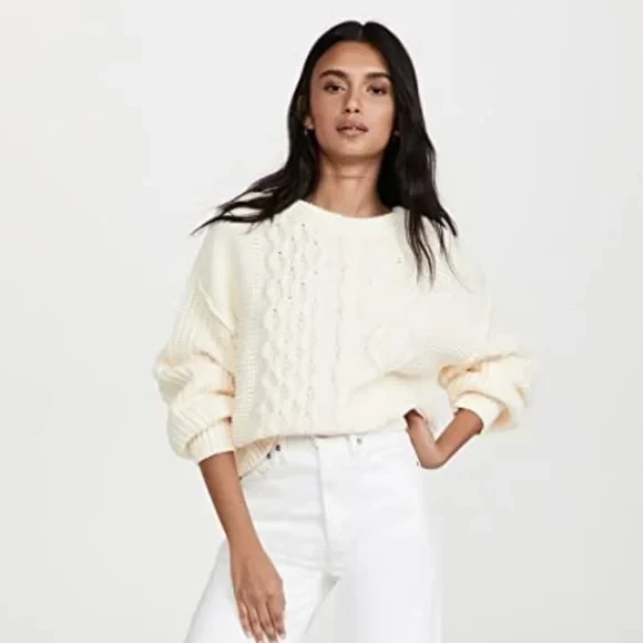 Women's Dream Cable Crew New Sweater