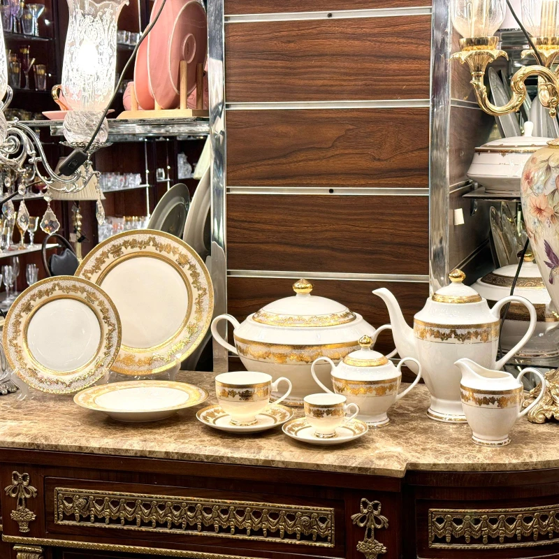 طقم سفره 60 قطعه – LS5555Biege