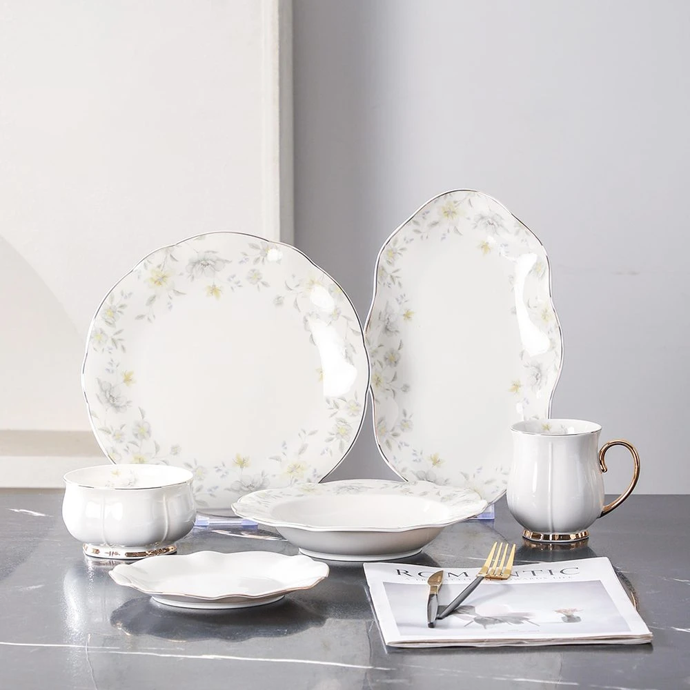 طقم عشاء  – FLOWRY – White