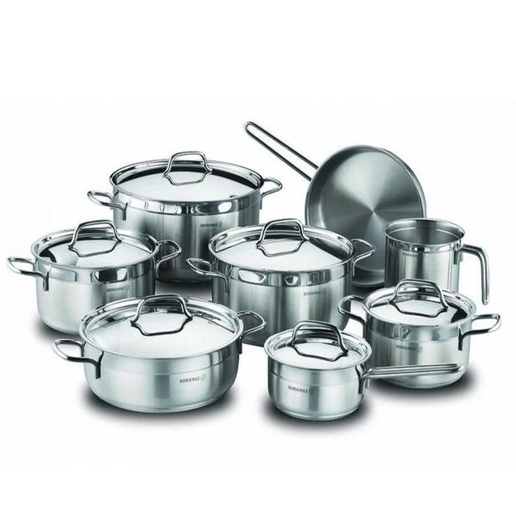 طقم حلل استانليس استيل الفا جراند 14 قطعة – كوركماز