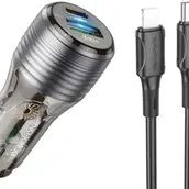 Borofone 30W Car Charger For IPhone Type C Bz 30