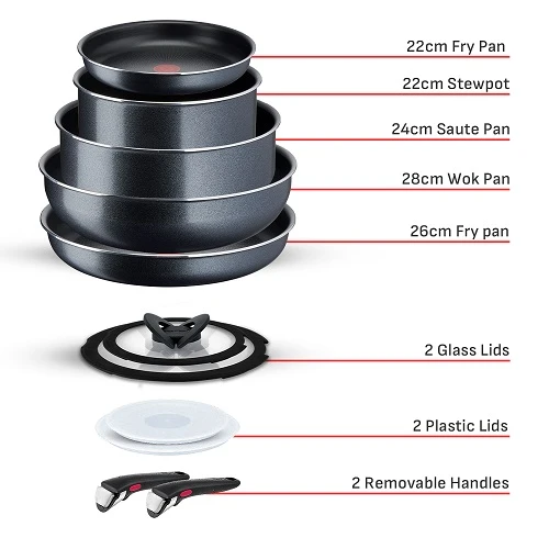 طقم طهي تيفال انجنيو اكس ال فورس