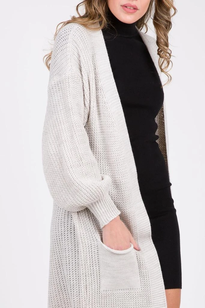 Fashion Knitted Loose Mid-Length Knitted Sweater Elegant Long Sleeve Tops