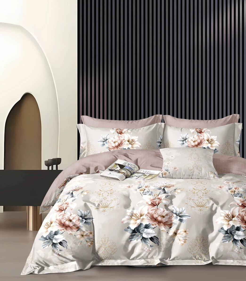 طقم ملاية سرير قطن تركى  - مقاس كبير -4 قطع -1 240*260 سم - 2 كيس مخدده 160*45 - خدادية 50*75 -جودة عالية متعدد