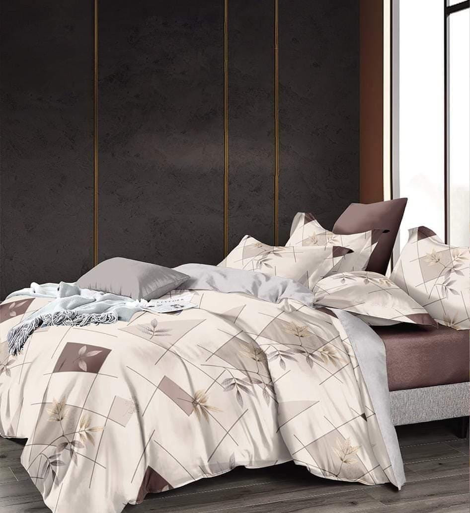 طقم سرير كبير المجد قطن تركى متعدد الالوان مكون من 4 قطع