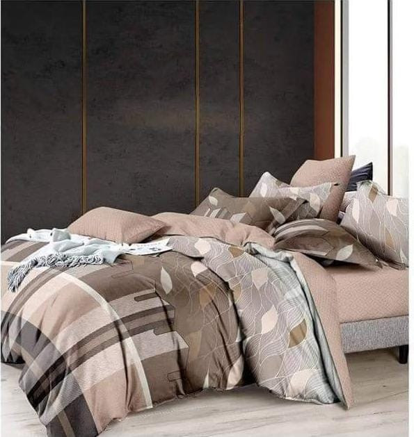 طقم سرير كبير المجد من القطن التركي عالي الجوده مكون من 4 قطع متعدد الالوان