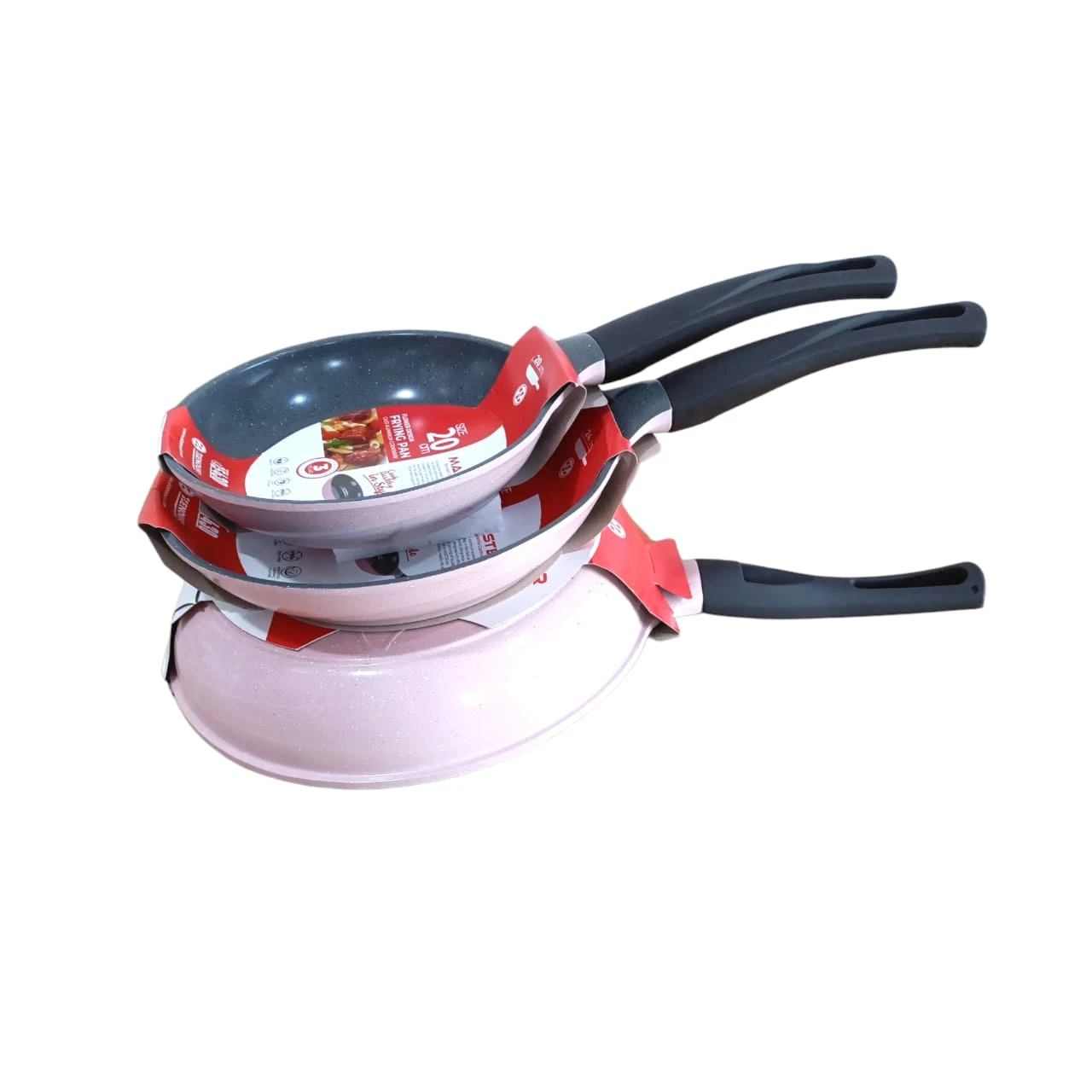 طقم مقلاية جرانيت 3قطعه ( 20-24-28