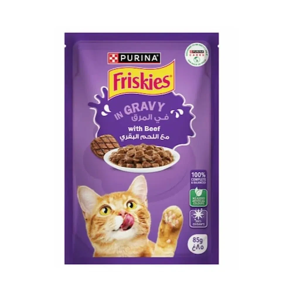 Friskies Adult Cat with Beef 85gm