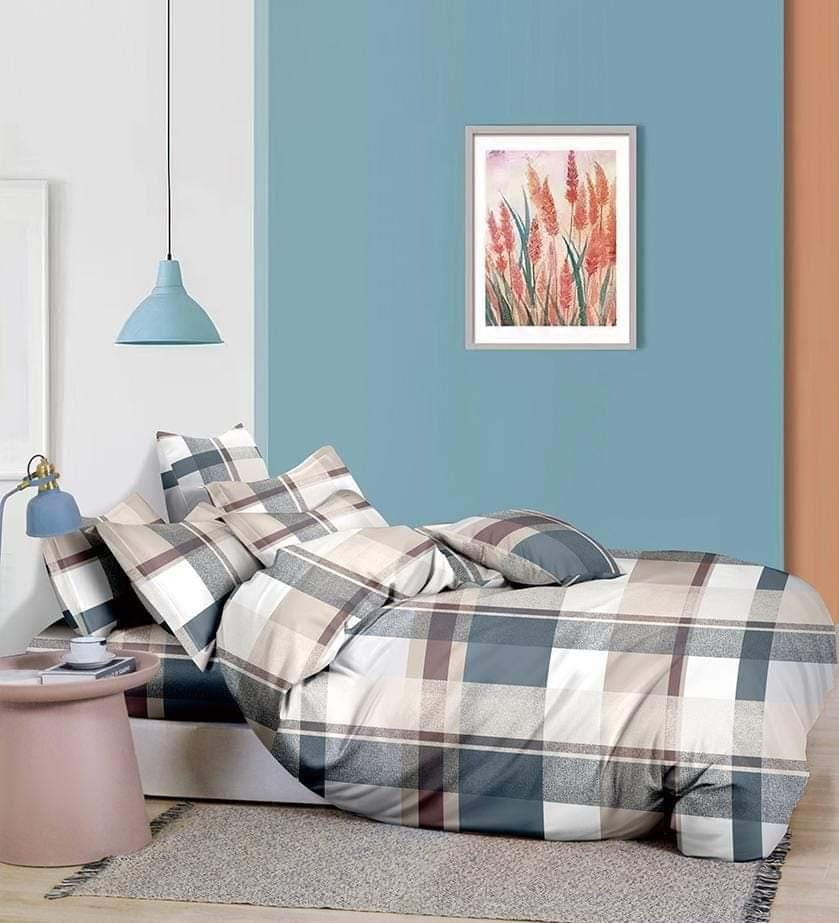 طقم سرير كبير المجد قطن تركي مكون من 4 قطع