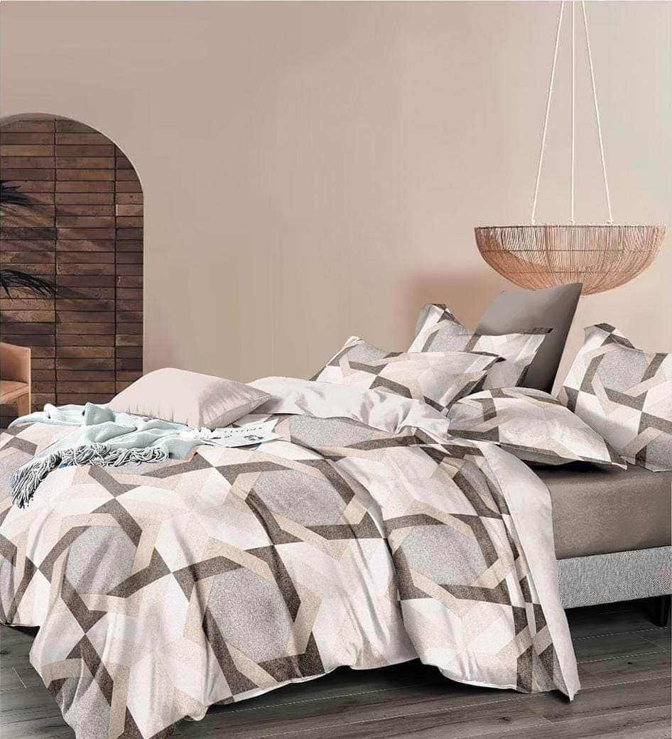 طقم ملاية سريرالمجد قطن تركى كبير  - مقاس كبير -4 قطع