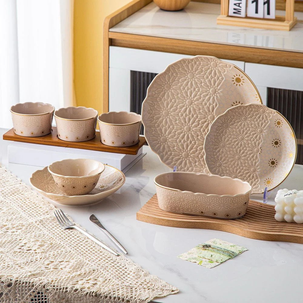 طقم عشاء 29 قطعه – Andalous Design – Biege