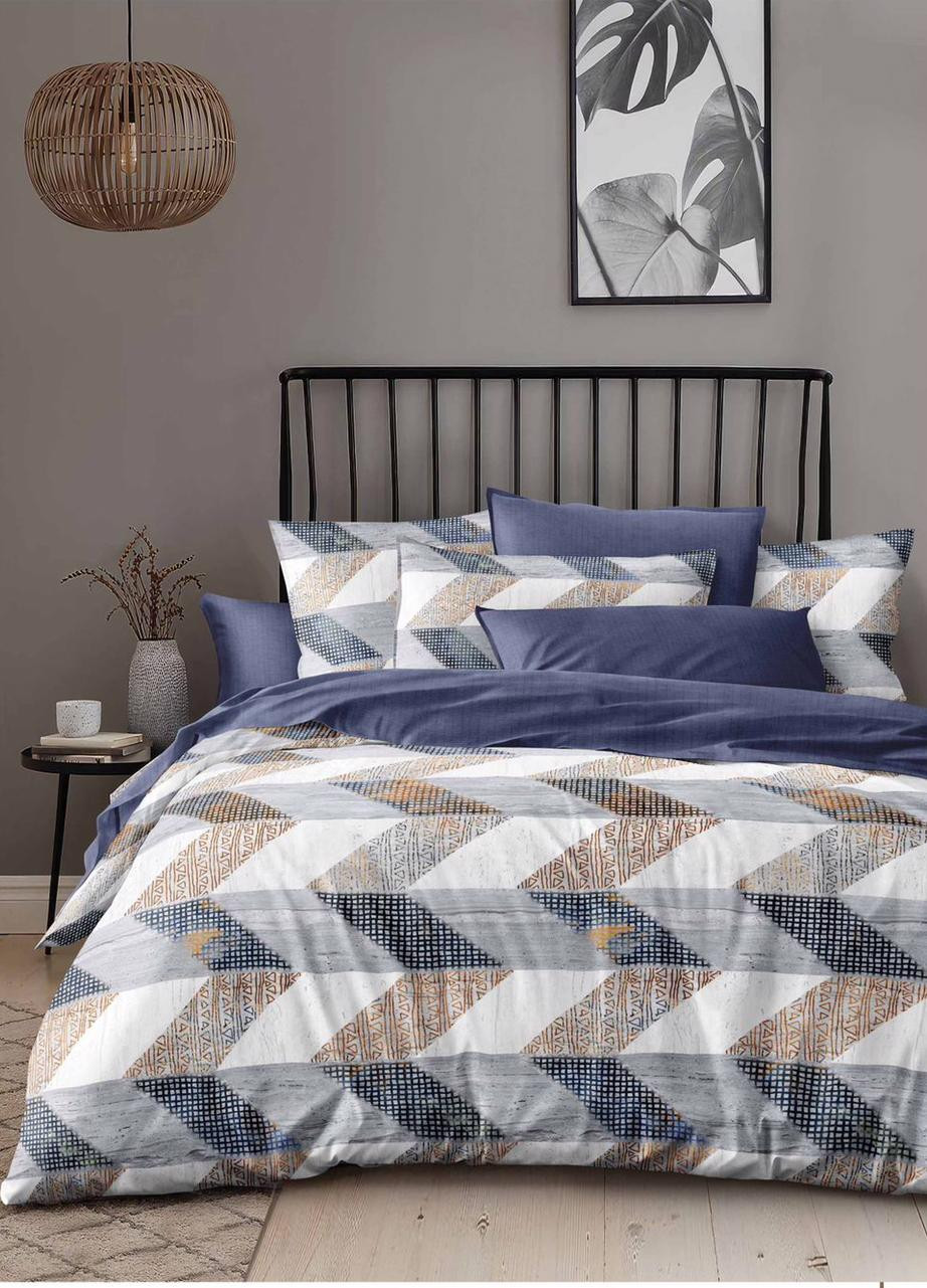 طقم ملايه قطن 4 قطع ملايه 240x260 مع 1 كيس مخده طويله 160 سم مع 2 كيس خداديه 50x75، متعدد الألوان