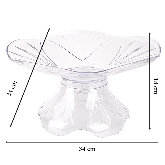 طبق تقديم فاكهة أكريليك