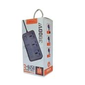 X-SCOOT XS-504 Joint 3 Biscuit Ports and 6 USB Slots with a Power of 3000 Watts. Safety Lock Button. A Very Special Product
