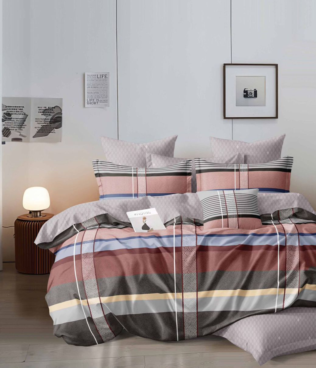 طقم ملايات قطن  اطفال مكون ملاءة 190×240 سم وغطائي خد 50×70 وسادة 45×120 6 قطع للاطفال