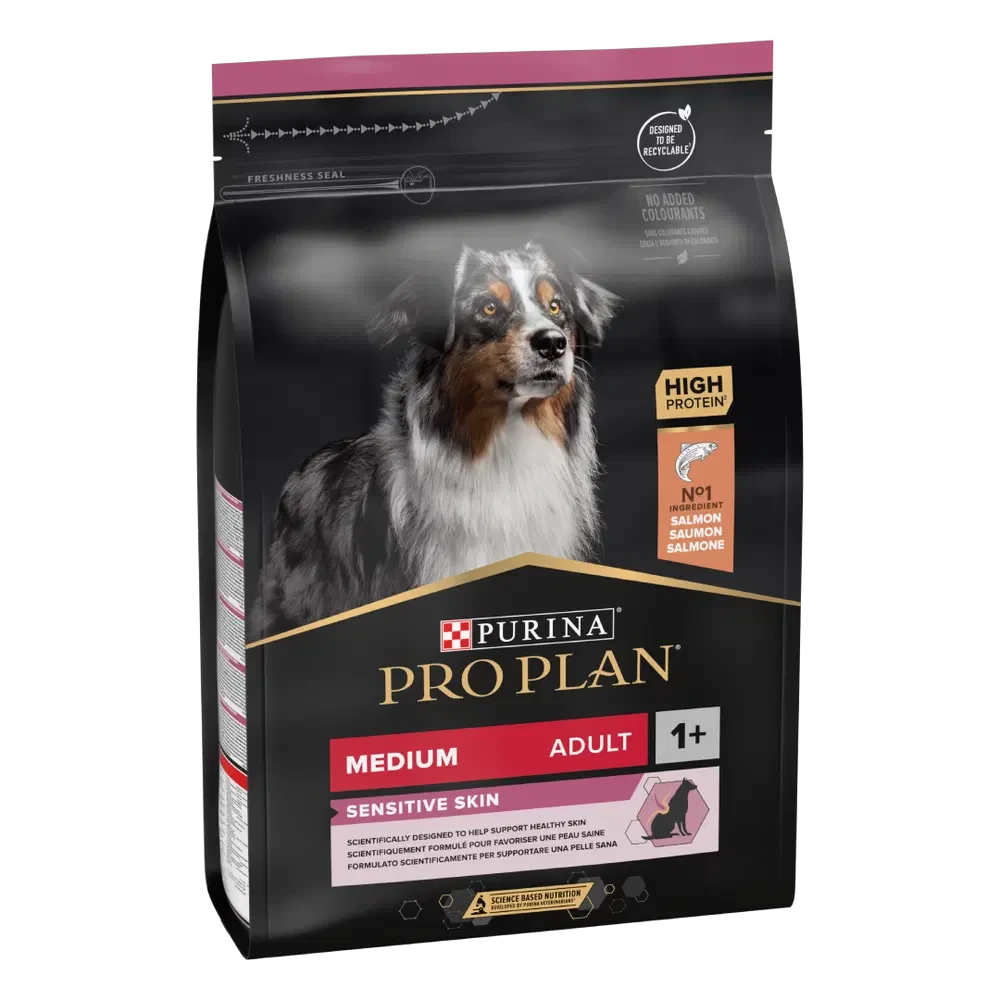 PURINA® PRO PLAN® Dog Medium Adult Sensitive Skin with OPTIDERMA® Rich in Salmon Dry Food