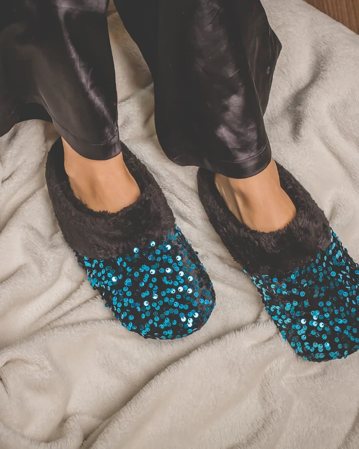Sparkly Blue شبشب حريمي ترتر ازرق
