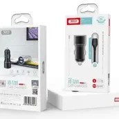 TZ09XO Car Charger With Type-C Cable - Grey (0667)