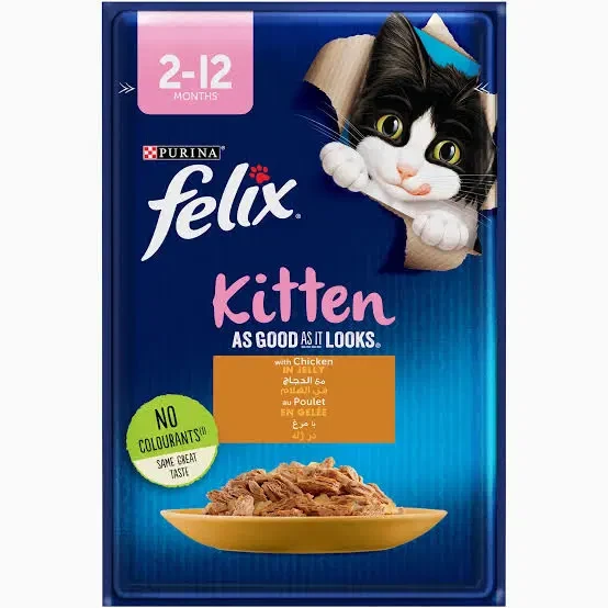 Felix with chicken kitten 85ge