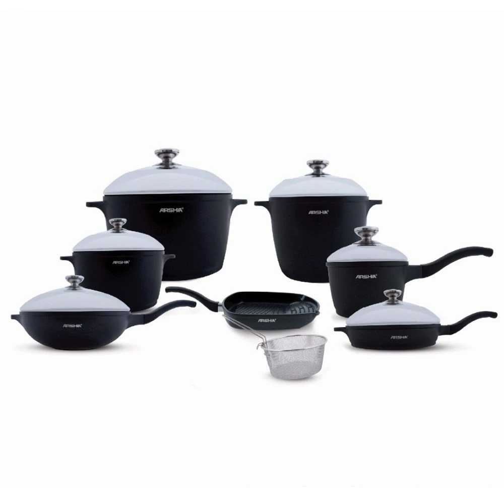 Die Cast Cookware Set 14 pieces – 3074 – Arshia