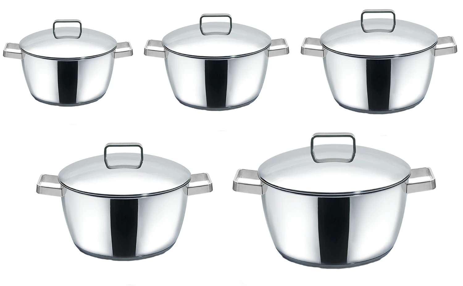 طقم حلل زهران ستانلس ستيل اوبتيما - مقاس 16،18،22،24،28