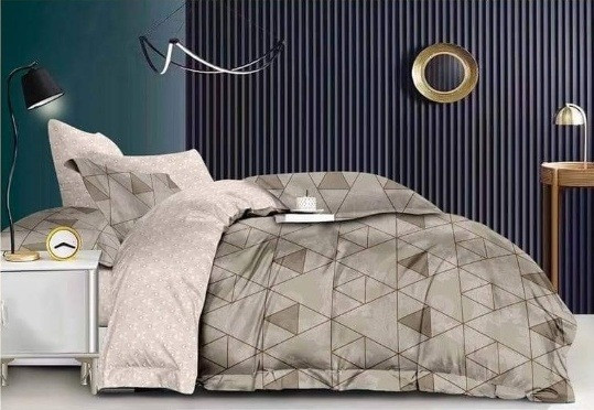 طقم سرير كبير المجد  مطبوعة من القطن التركي بتصميم ثلاثي الابعاد،