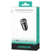 Joyroom Jr-ccn06 30w Mini Metal Car Charger With Dual Pd Ports (1498)