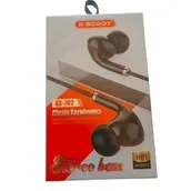 X-SCOOT Wired Earphone With Microphone - Black, XS702, Wired, In-Ear, HIFI Distinctive Product
