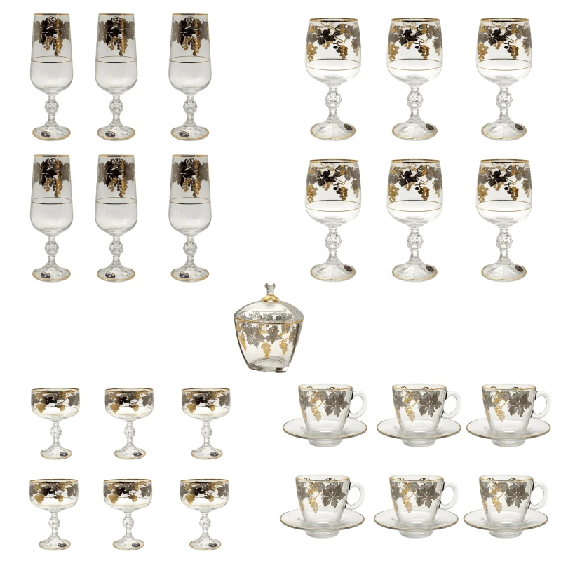 طقم كاسات كريستال – 31 قطعه – SH15015
