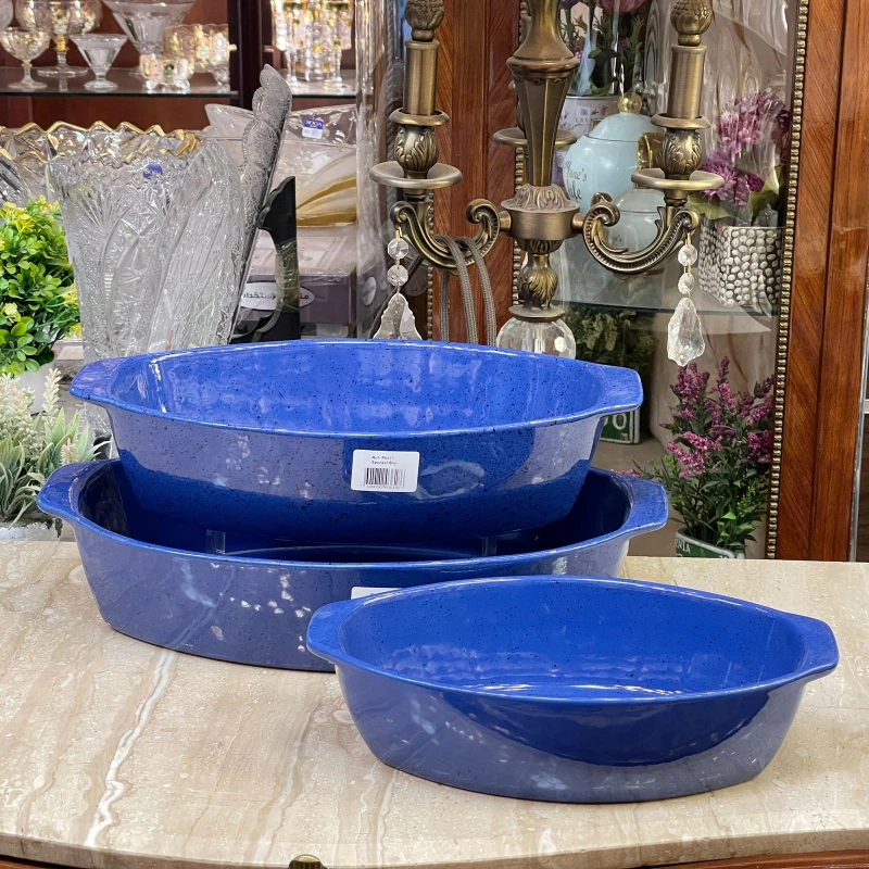 طقم طواجن بورسلين – 3 قطعة